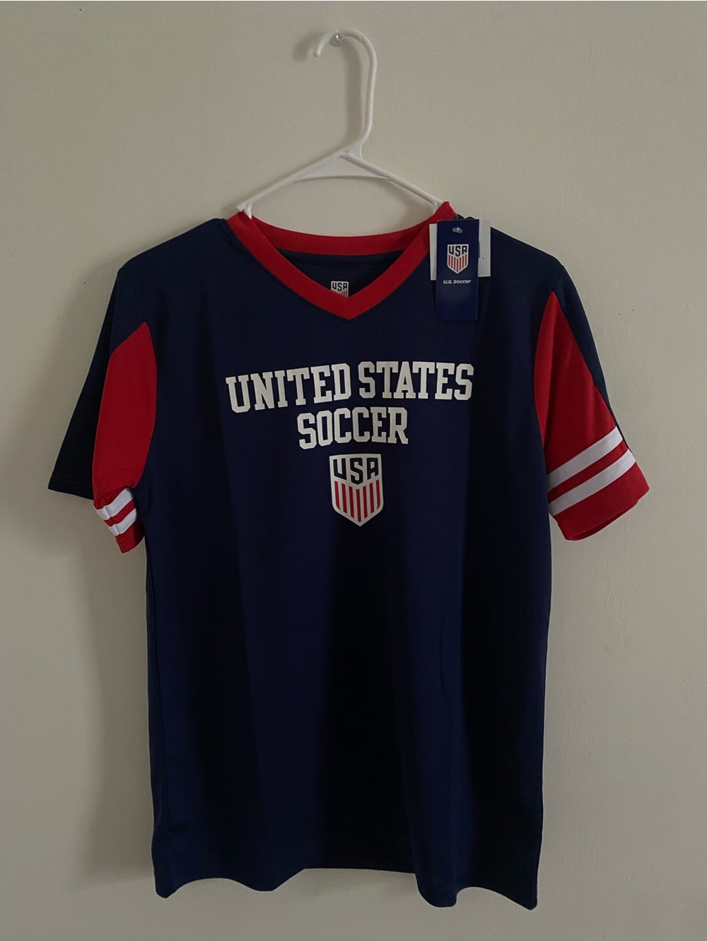 USA Soccer Short-Sleeve Tee - Navy & Red